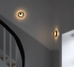 Applique murale, Blossi, or, transparent, Ø23cm, H9cm - Nuura