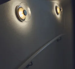 Applique murale, Blossi, or, transparent, Ø23cm, H9cm - Nuura