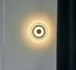 Applique murale, Blossi, or, transparent, Ø23cm, H9cm - Nuura