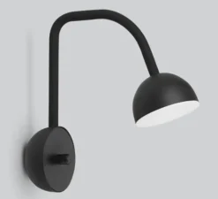 Applique murale, Blush, noir, LED, L9cm, H28cm - Northern