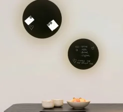 Applique murale, Board 450, noir, LED, 2700K, 327 lm, Ø45cm, H3cm - Faro