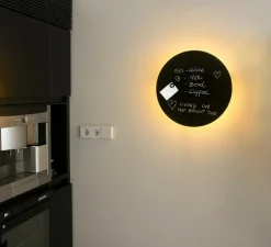 Applique murale, Board 450, noir, LED, 2700K, 327 lm, Ø45cm, H3cm - Faro