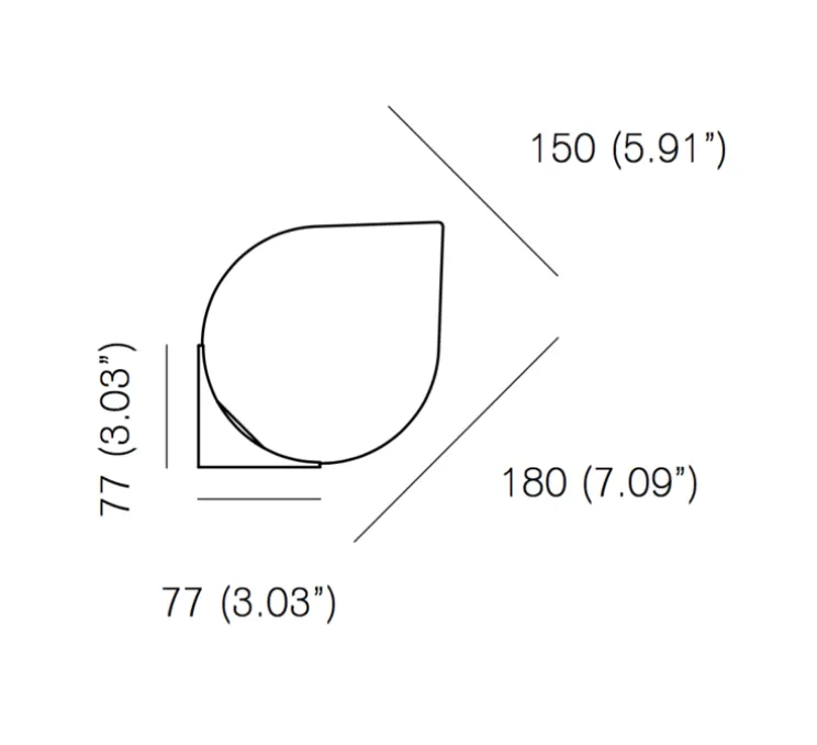 Applique murale, Bob, blanc et laiton, 2700K, 330lm, Ø15cm, H18cm - Anastassiades Studio