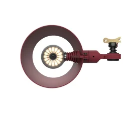 Applique murale, Bolt10, rouge burgundy, LED, dim, 2700K, 640 lm, L21,9cm, H5,5cm - Tonone