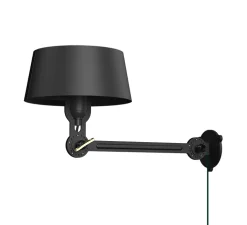 Applique murale, Bolt Under Fit, avec câble, noir fumé, L22cm, H19cm - Tonone