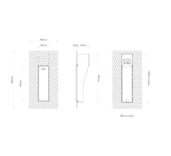 Applique murale, Borgo Trimless 35, blanc, LED, 2700K, 76 lm, L3,5cm, H12cm - Astro Lighting