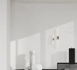 Applique murale, Bow, Mini, blanc, bronze, LED, 2400K, L5,5cm, H50cm - 101 Copenhagen