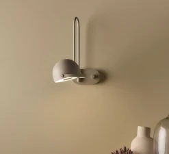 Applique murale, Bowee W1 Left, beige, LED, 2700K, 1050 lm, L30cm, H35cm - B-Lux