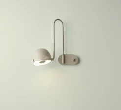 Applique murale, Bowee W1 Left, beige, LED, 2700K, 1050 lm, L30cm, H35cm - B-Lux