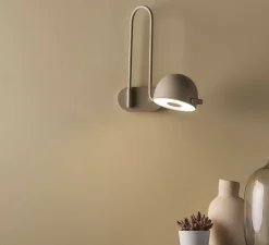 Applique murale, Bowee W1 Right, beige, LED, 2700K, 1050 lm, L30cm, H35cm - B-Lux