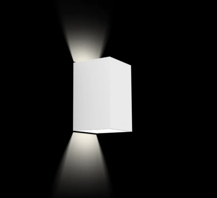 Applique murale, Box 4.0, blanc, LED, L10cm, H16cm, 2700K, 400lm, IP65 - Wever&Ducré