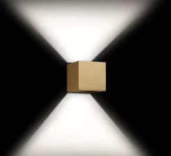 Applique murale, Box 1.0, or brossé, H10cm, L10cm, QT14 - Wever-Ducre