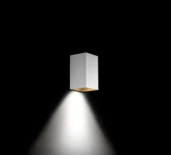 Applique murale, Box mini 1.0, aluminium brossé, L6,7cm, H11,5cm - Wever&Ducré