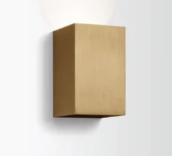 Applique murale, Box, or brossé, 3000K, H16cm, L10cm - Wever-Ducre