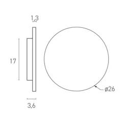 Applique murale, Brawall L, sable, LED, dim, 3000k, 1264 lm, Ø26cm - Lumen Center Italia