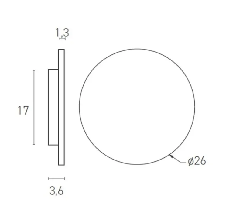 Applique murale, Brawall L, sable, LED, dim, 3000k, 1264 lm, Ø26cm - Lumen Center Italia