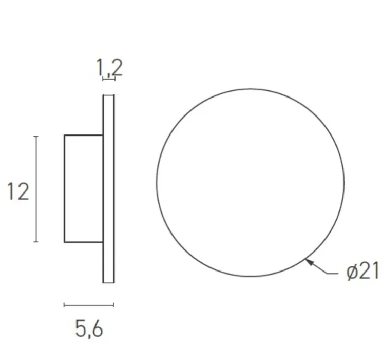 Applique murale, Brawall M, blanc, LED, dim, 3000k, 801 lm,Ø21cm - Lumen Center Italia