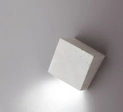 Applique murale, Break 4110, gris béton naturel, IP66, LED, 2700K, 199 lm, L11cm, H12cm - Vibia