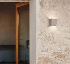 Applique murale, Break Plus, 4114, beige, IP65, LED, 2700K, 113 lm, L12cm, H14cm - Vibia