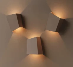 Applique murale, Break Plus, 4114, beige, IP65, LED, 2700K, 113 lm, L12cm, H14cm - Vibia