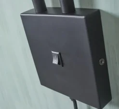 Applique murale, Bremen 2 bras, noir, L135cm, H49cm - It's about Romi