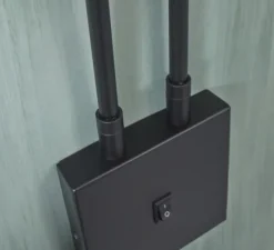 Applique murale, Bremen 2 bras, noir, L135cm, H49cm - It's about Romi