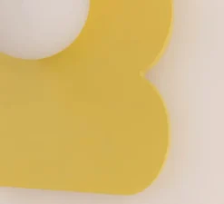 Applique murale, Bubble S, peinture laquée jaune, L27cm, H37cm - Little Anana