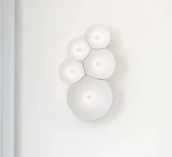 Applique murale, Bulbullia, blanc, dim, LED, 2700K, 1910lm, L37cm, H62cm - LUCEPLAN