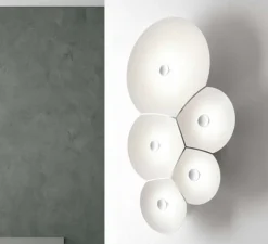 Applique murale, Bulbullia, blanc, dim, LED, 2700K, 1910lm, L37cm, H62cm - LUCEPLAN