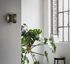 Applique murale, Butterfly, avec interrupteur, vert foncé , L20cm, H21cm - Northern