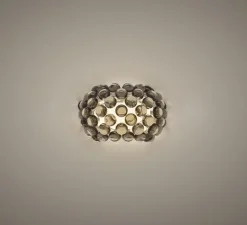 Applique murale, Caboche Plus piccola R7s, gris, L31cm, H19,5cm - Foscarini