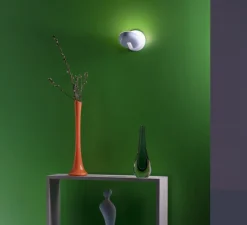 Applique murale, Cabriolette mur, blanc, LED, 2700K, 2200 lm, Ø15,5cm, H15,5cm - Martinelli Luce