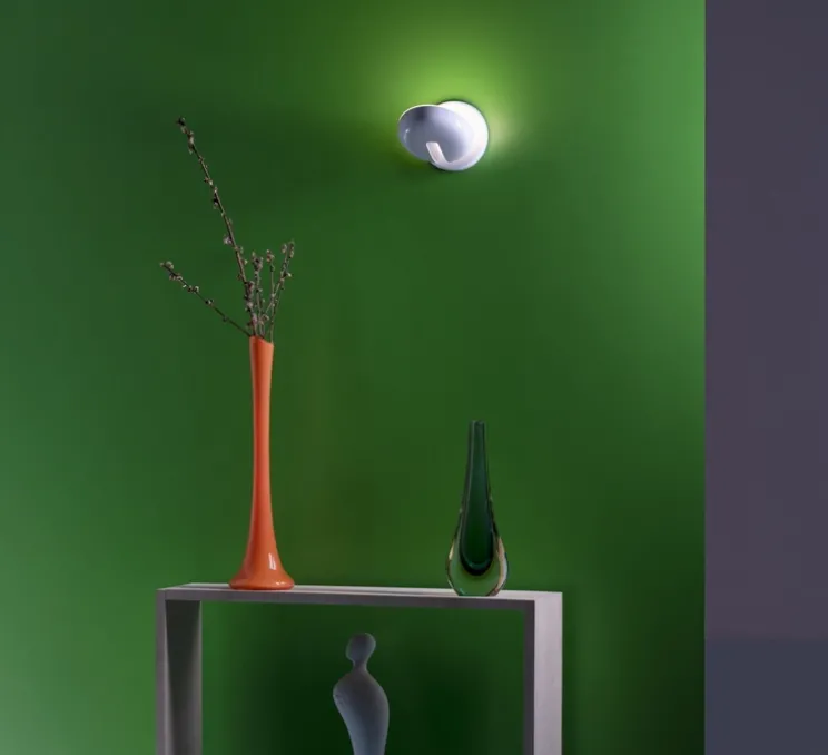 Applique murale, Cabriolette mur, blanc, LED, 2700K, 2200 lm, Ø15,5cm, H15,5cm - Martinelli Luce