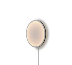 Applique murale, Calm, blanc et noir, LED, dim, 2200K, 710 lm, Ø50cm, H7,25cm - Muuto