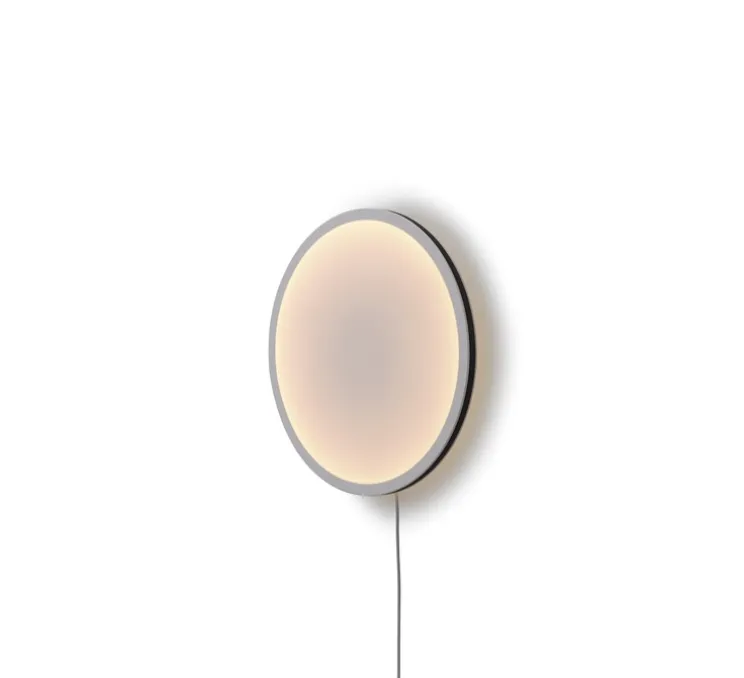 Applique murale, Calm, blanc et noir, LED, dim, 2200K, 710 lm, Ø50cm, H7,25cm - Muuto