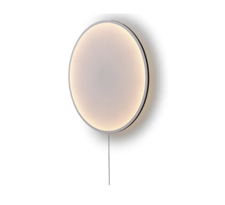 Applique murale, Calm, blanc et noir, LED, dim, 2200K, 1400 lm, Ø90cm, H7,25cm - Muuto