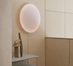 Applique murale, Calm, blanc et orange, LED, dim, 2200K, 1000 lm, Ø68cm, H7,25cm - Muuto