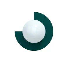 Applique murale, Candy Big circle 270 L, Vert paon, Ø28cm, P29cm - Swedish Ninja