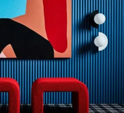 Applique murale, Candy big circle 180 L, noir et blanc, L37cm, P30cm - Swedish Ninja