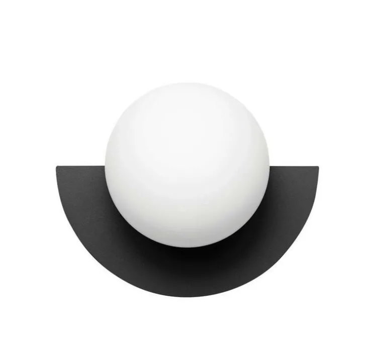 Applique murale, Candy big circle 180 L, noir et blanc, L37cm, P30cm - Swedish Ninja