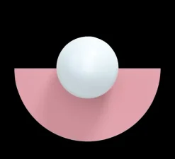 Applique murale, Candy Big Circle 180 S, Bubblegum rose, L37cm, H22cm - Swedish Ninja