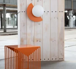 Applique murale, Candy big circle 180 L, orange, L37cm, H30cm - Swedish Ninja