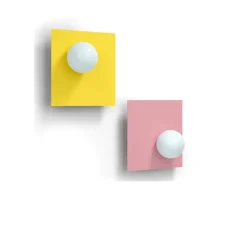 Applique murale, Candy Big square S, Jaune Soleil, L37cm, H37cm - Swedish Ninja