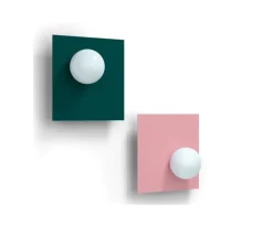 Applique murale, Candy Big square S, Vert paon, L37cm, H37cm - Swedish Ninja