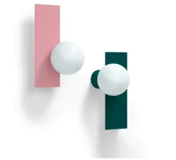 Applique murale, Candy Big rectangle S, Bubblegum rose, L22cm, H37cm - Swedish Ninja