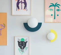 Applique murale, Candy big circle 180 L, bluegreen, L37cm, H30cm - Swedish Ninja