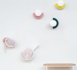 Applique murale, Candy little circle 180 S, rose, L28cm, H22cm - Swedish Ninja