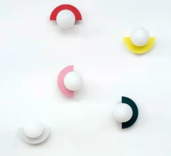 Applique murale, Candy little circle 180 S, blanc, L28cm, P22cm - Swedish Ninja