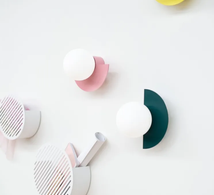 Applique murale, Candy little circle 180 S, bluegreen, L28cm, H22cm - Swedish Ninja