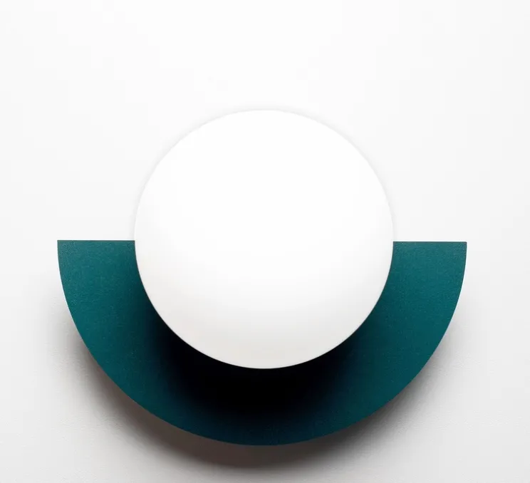 Applique murale, Candy little circle 180 S, bluegreen, L28cm, H22cm - Swedish Ninja